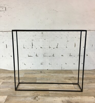 Handgefertigt in UK Stahlplatte Minimal Stil Metall Minimal Schmal Konsole Flurtisch