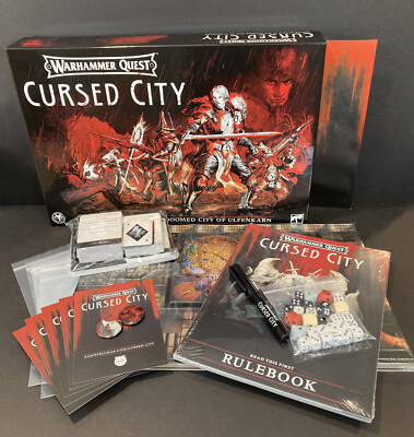 Warhammer Quest: CURSED CITY Full Game Components with Box, NO