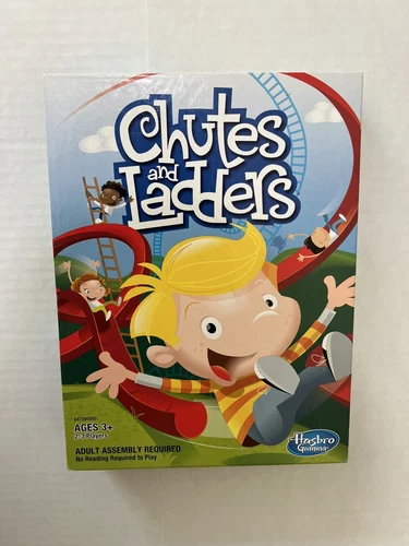 Chutes and Ladders Made in USA 2-3 Players Ages 3+ Hasbro Gaming 2013