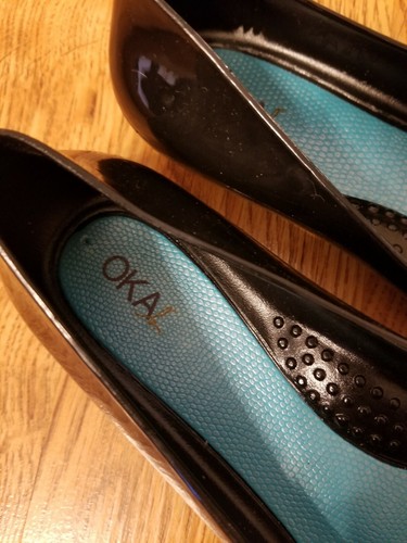 OkaL Black Shoes Womens Size 7 Round Toe Ballet Flats Spring Summer Footwear - 第 9/12 張圖片