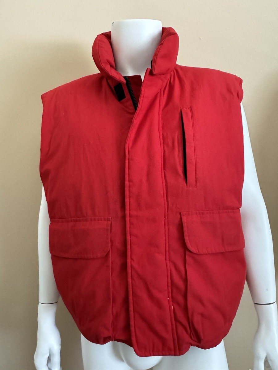 Vintage Cabela's Vest Men's Sz XL Red Premier Northern Good