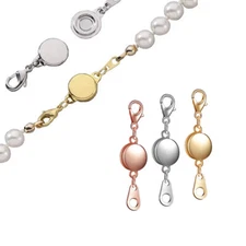 Round Magnetic Jewelry Clasps Lobster Clasp Converter for Bracelet Necklace