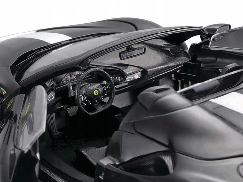 Ferrari SF90 Spider Black/White 1/18 Bburago Signature Series CARZ