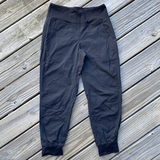 Prana Women's Size Small Nylon Summit Black Joggers Hiking Workout Pants