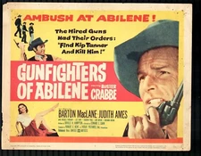 Lobby Card: Gunfighter of Abilene 11"x14" Lobby 8 Card Set Buster Crabbe Judi...
