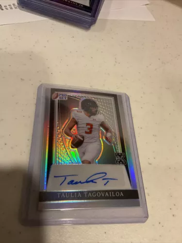 2024 Leaf Pro Set Metal Taulia Tagovailoa Cracked Ice Rookie Auto /25 - Maryland