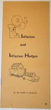(1970s) Inflation and Inflation Hedges by Harry D. Schultz - BROCHURE - RARE