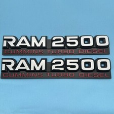 2pcs For 1995-2002 Ram 2500 Cummins Turbo Diesel Emblem Nameplate 55295311ab