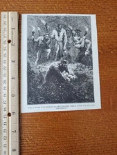 Harper's Weekly 1875 Sketch Print Not A Word Spoken Solemn March 