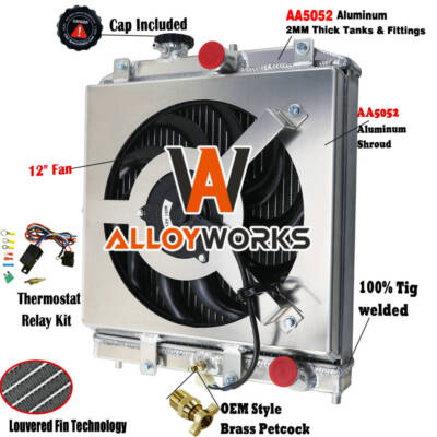 2 Row Radiator Shroud Fan Relay For 92-00 Honda Civic EG EK DEL SOL EG Integra