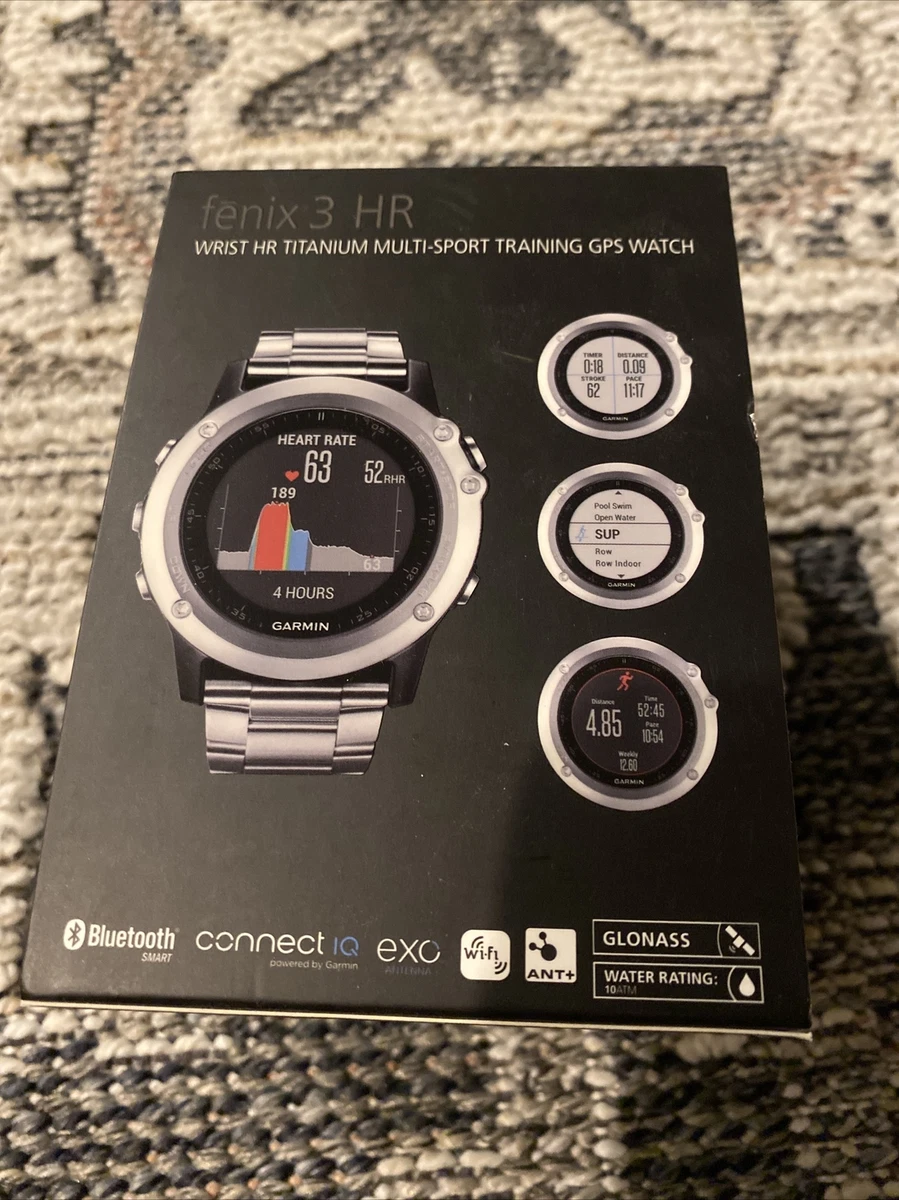 Garmin fenix 3 hr gps watch shop with titanium & sport bands