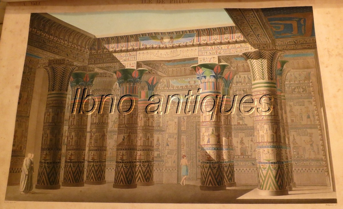 DESCRIPTION DE L EGYPTE. ORIGINAL 1ST ED. 1809 - 6 VOLUMES