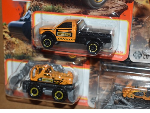 Matchbox CONSTRUCTION SET ROAD ROLLER, GROUND GRABBER, LIL' DUMPER LOT OF 5 NEW - Picture 7 of 8
