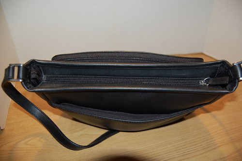 SCHWARZE VILLAGER-LIZ CLAIBORNE WEICHE SCHULTERTASCHE-MITTELGRÖSSE-EUC - Bild 8 von 12