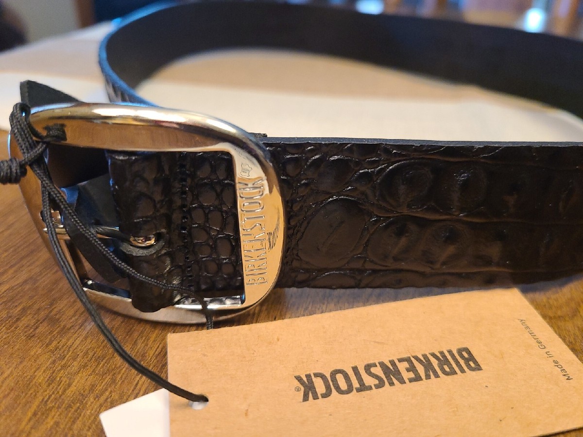 Birkenstock Knoxville Leather Belt Anthracite Black 75cm 30 
