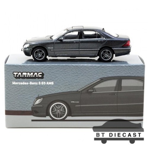 TARMAC WORKS GLOBAL 64 MERCEDES BENZ S65 AMG S CLASS 1/64 GREY T64G-072-GY - Picture 3 of 3