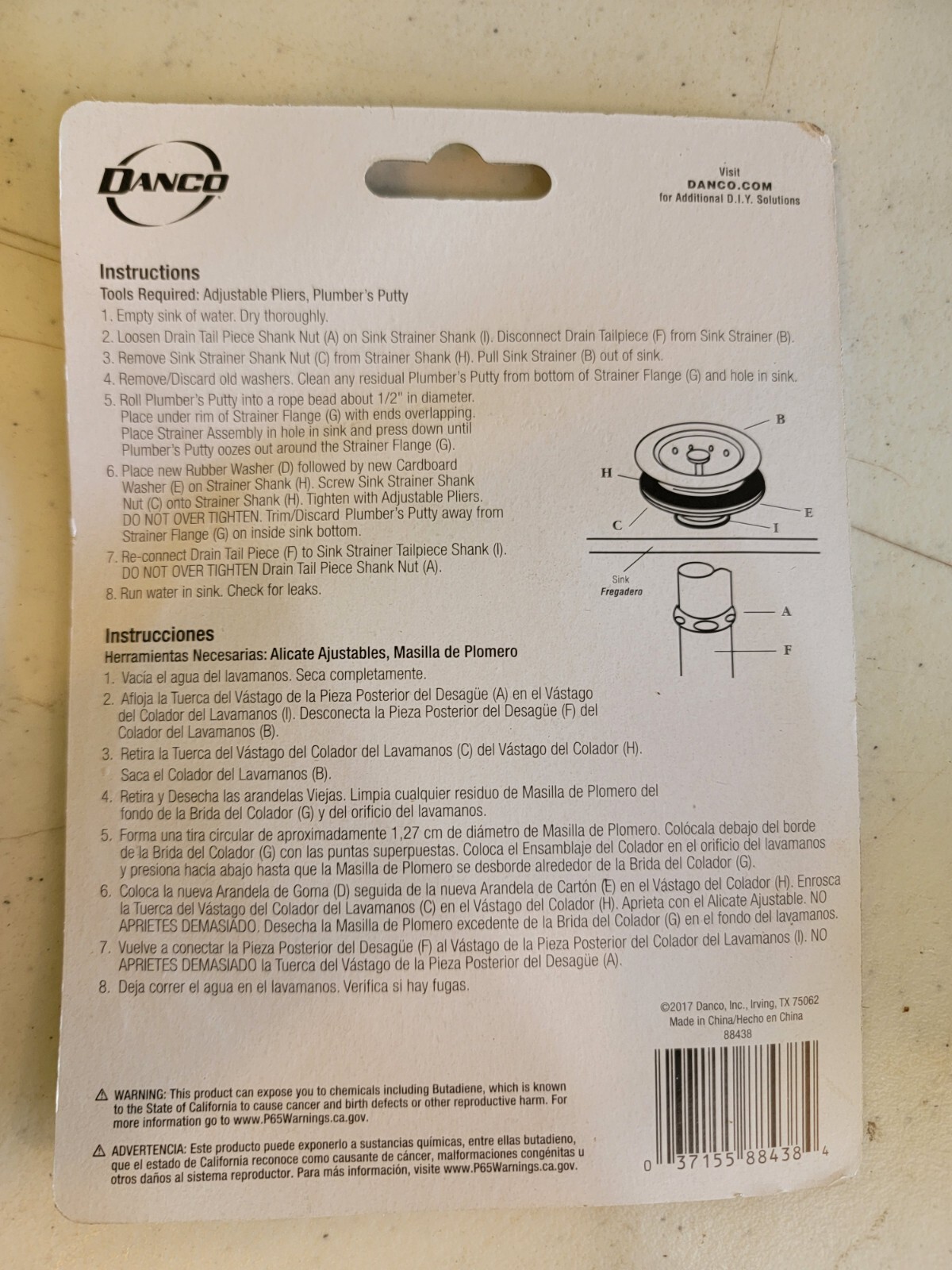 Danco 88438 Kitchen Sink Strainer Washer Assortment for sale online eBay