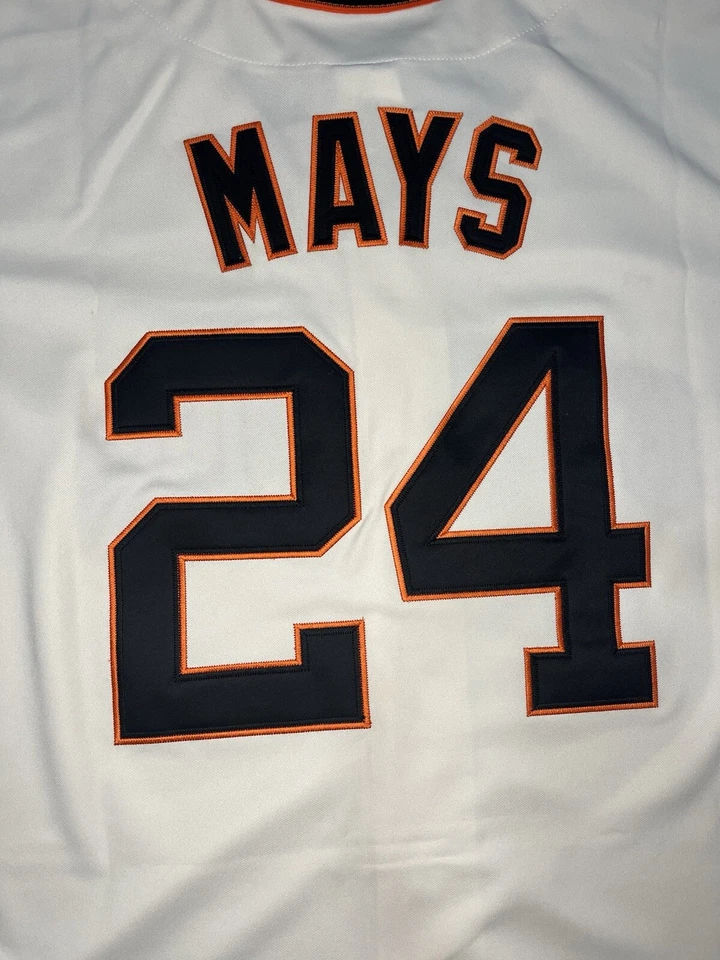 Camiseta deportiva Willie Mays 1951 San Francisco Giants 75th Cooperstown marfil para hombre grande” Foto 3 de 4