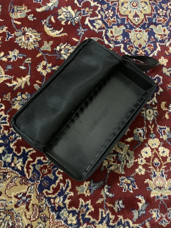 Case Logic Cassette Tape Storage Black Travel Carry Case Holds 15 Tapes - Image 3 of 4