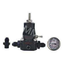 Fuel Pressure Regulator Aluminum 30-70 PSI Adjustable Adapter Car Accessories