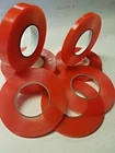 Transparent Double Sided Polyester Tape With Red Mopp Liner All Sizes 50 Metre