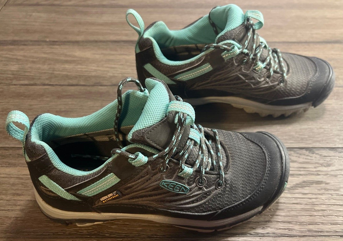 KEEN Saltzman Waterproof Hiking Shoes Women Size Black Blues