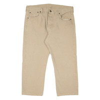 LEVI'S 505 Jeans Mens Beige Regular Straight W36 L24