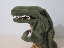 Folkmanis Crocodile Hand Puppet Stuffed Animal 14" Rubber Teeth