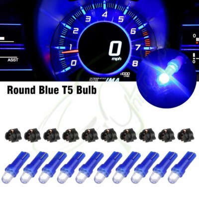 For 10Pack Twist Sockets Round Blue Instrument Panel Cluster LED Dash ...