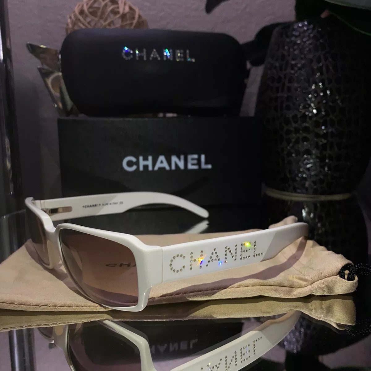 chanel swarovski sunglasses