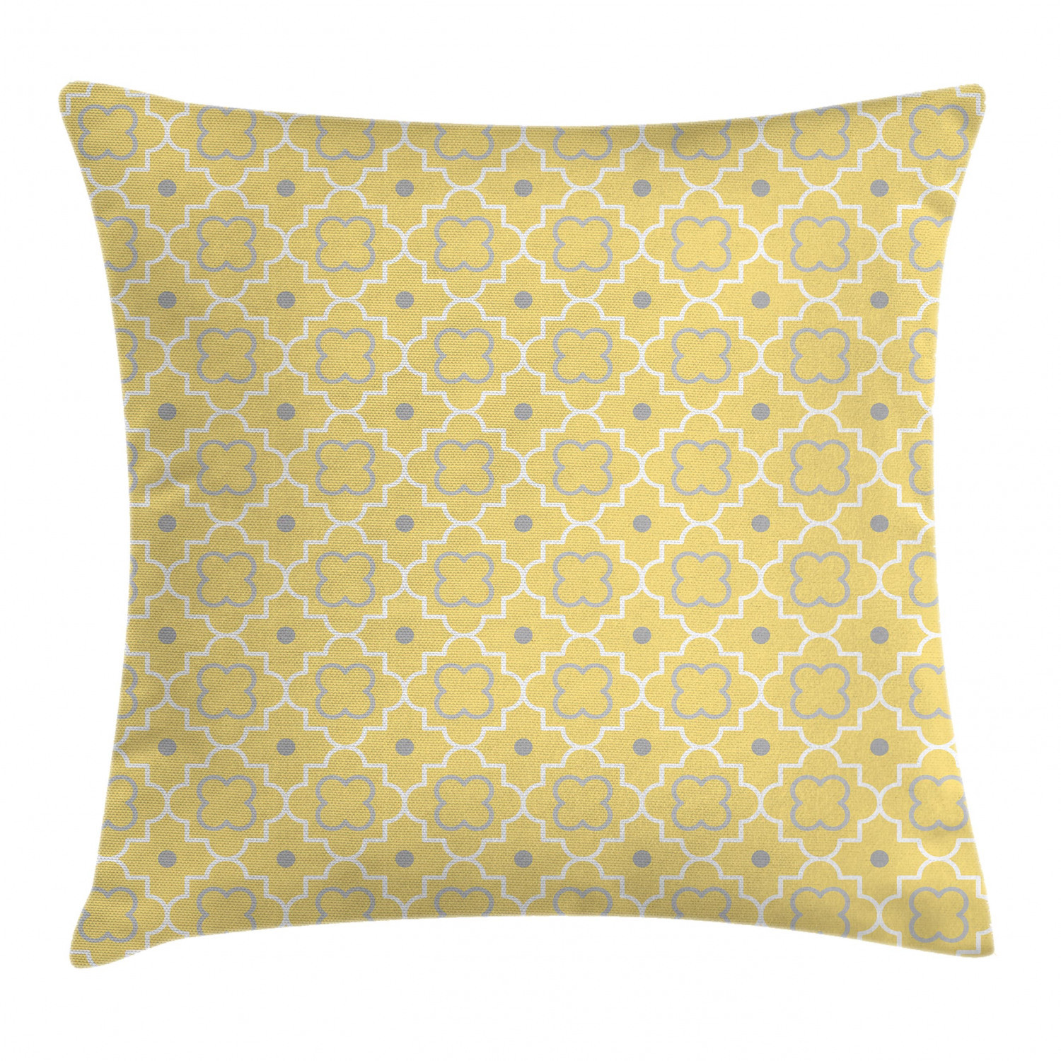 Arabesque Moroccan Square Cushion Cover – 16-Inch Throw Pillow Case Pattern