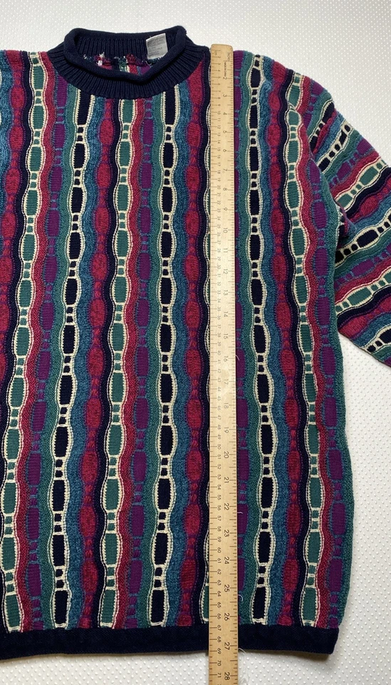 Suéter Estilo Coogie Tejido 3D De Colección Talla Grande Multicolor (Falta Etiqueta de Marca) Foto 4 de 4