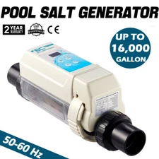 Saltwater System Chlorine Generator Salt Chlorinator 16K Gallon Capacity Pool