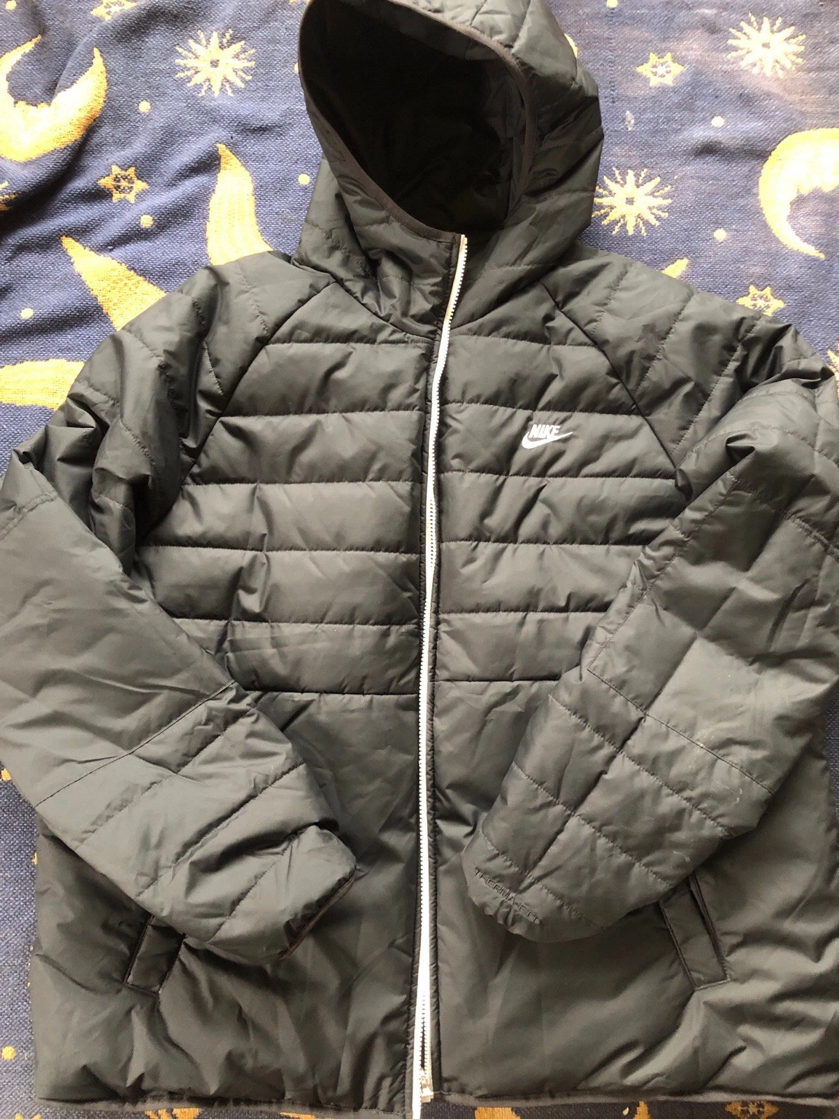 Nike Mens Black Therma-FIT Legacy Reversible Hooded Jacket Size XXL DH2783-010