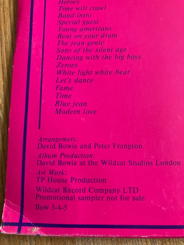 NM to EX DAVID BOWIE 3lp Goodbye Europe LIVE IN TORING ITALY 1987 Ltd Edition - Image 4 of 4