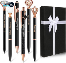 6 Pcs Fancy Pens for Women Crystal Diamond Pen for Journaling Pretty Glitter