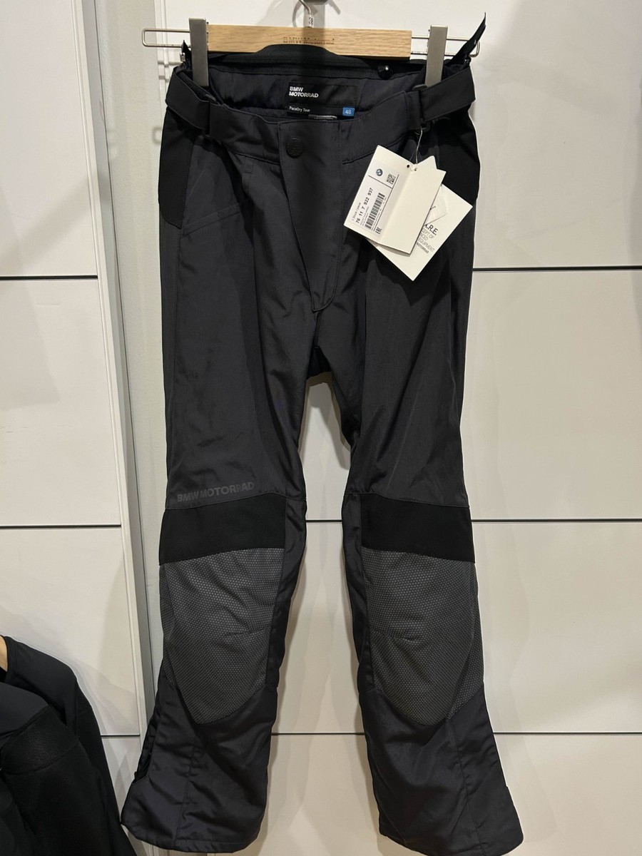 New BMW PaceDry Tour Pants, Men's EU 48, Black Motorcycle Trousers