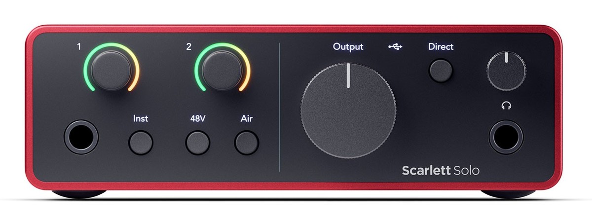 Focusrite Scarlett Solo Studio 4th Gen Recording Interface+Mic+Pop