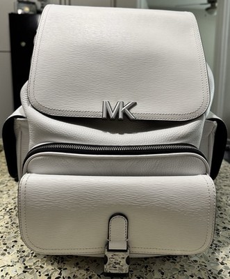 MICHAEL KORS BACKPACK HUDSON LEATHER White