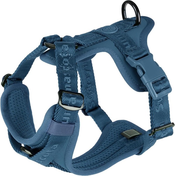 Hundegeschirr Lycra Komfortweste Mesh Blau Mit Zwei Schnallen GrößE M 1 StüCk-image