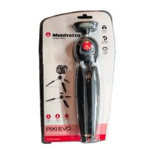 Manfrotto PIXI EVO Mini Tripod Evolution BLACK MTPIXIEVO-BK NEW Open Package