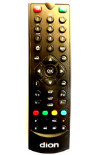 DION FREEVIEW BOX REMOTE CONTROL BLACK for VSTBAW10