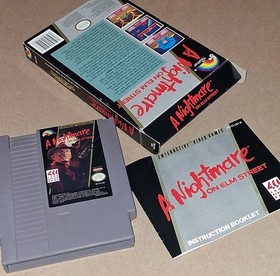 Authentic 1990 A Nightmare On Elm Street Nintendo NES Fully Complete - Excellent