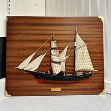 Antique Vtg Alberich Wood Folk Art Bergantin Goleta “Mary Celeste” Ship Diorama