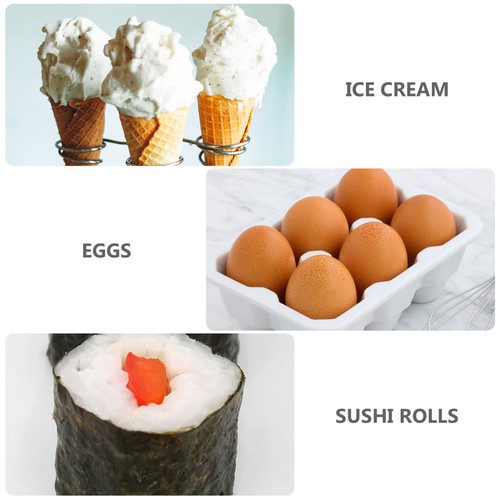 Soporte de exhibición de helados estante para bocadillos estante para rollos de sushi soportes para niños - Imagen 7 de 12