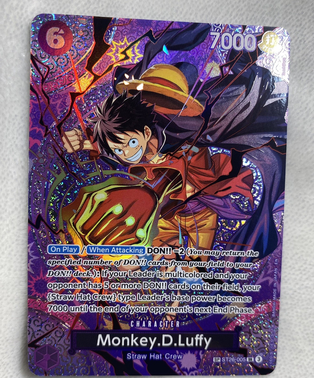Monkey.D.Luffy (SP) ST26-005 Adventure on Kami's Island Foil
