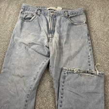 Vintage Levi's 517 Jeans 36x30 Fit 34x30 Light Wash Bootcut Cowboy Western Y2K