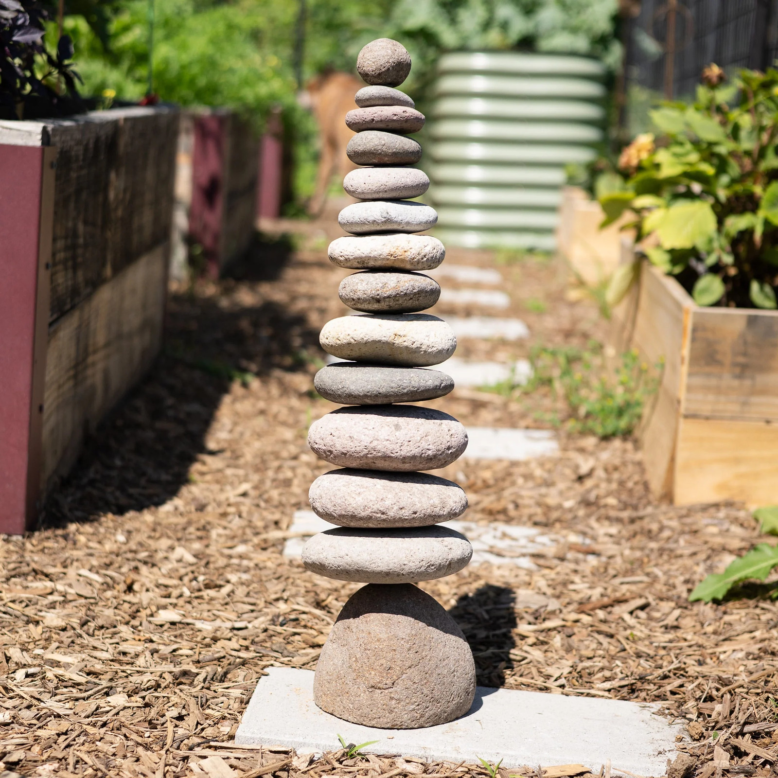 Stacked Stone Cairn - Our Biggest Yet!!