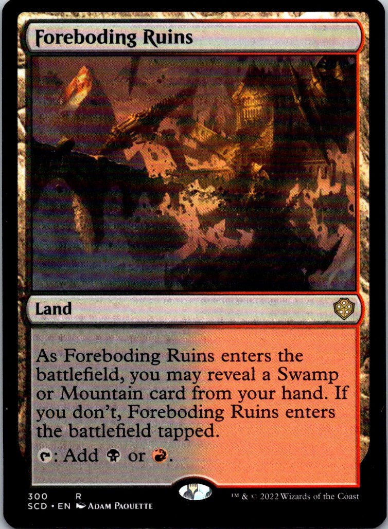 FOREBODING RUINS 300 R STARTER COMMANDER DECKS