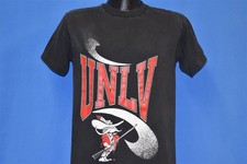 vintage 90s UNLV REBELS BLACK RED UNIVERSITY NEVADA LAS VEGAS t-shirt COLLEGE M